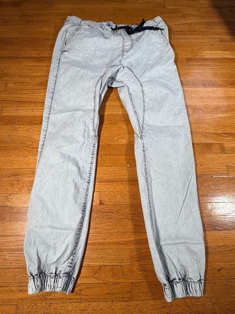 Cotton On Drake Jogger Men’s Size 32 Gray Acid Wash Cuffed Pants